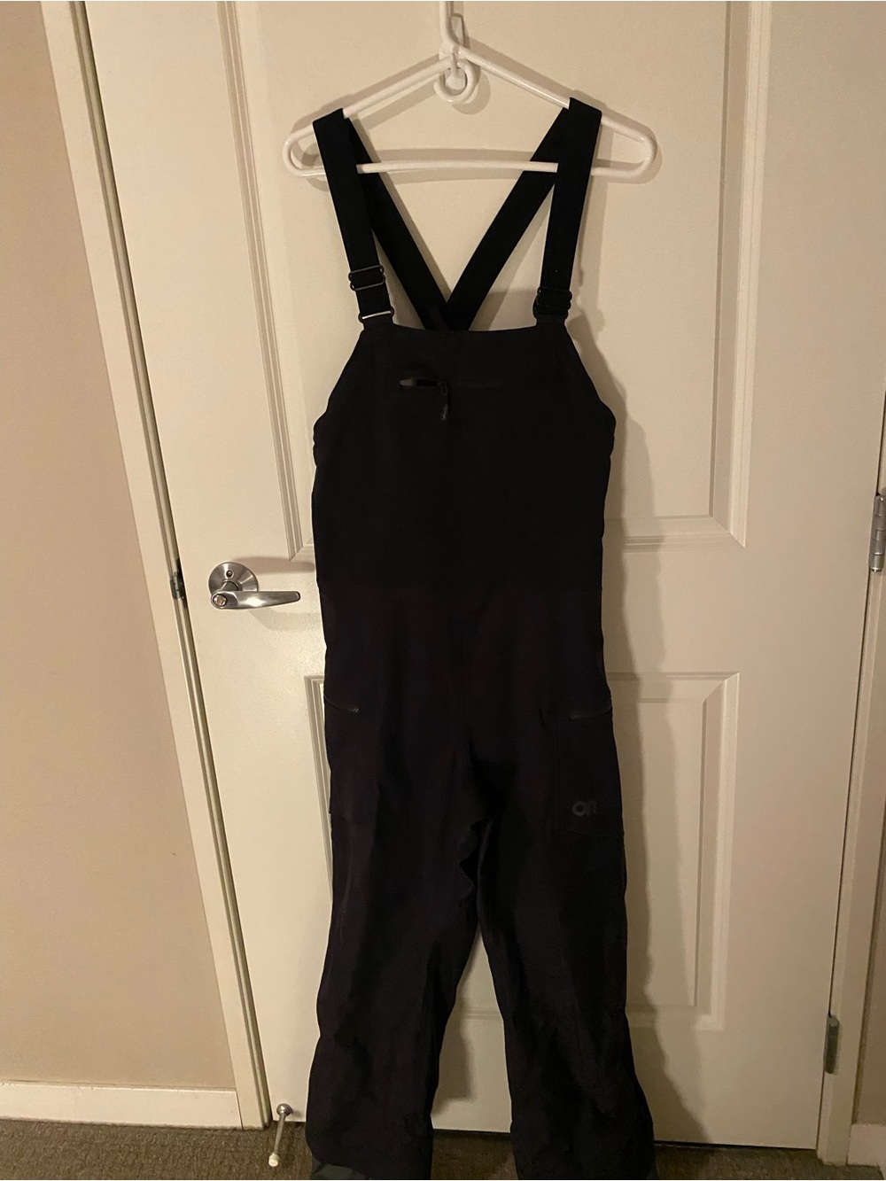 Outdoor Research Black Women's Snow Bib Jumpsuit with Adjustable Straps - Picture 2 of 3
